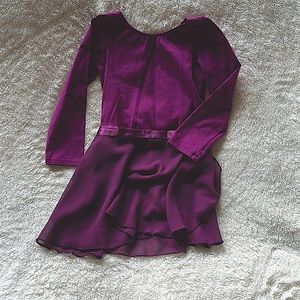 🖤Pink purple leotard with wrap skirt for youth🖤